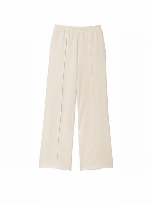 Cream Victoria Secret Cream Modal Wide Leg Joggers | SPHFE8973