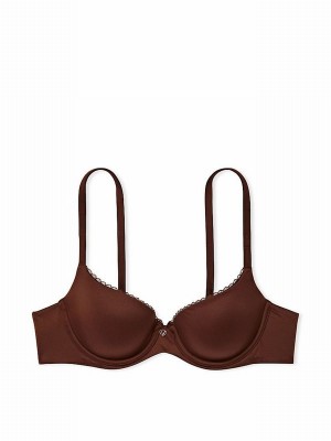Dark Beige Victoria Secret Roast Nude Demi Bras | UNRLY1359
