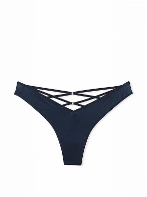 Dark Blue Victoria Secret TwiThong Underwear | NTBQZ5623