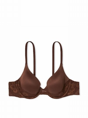 Dark Brown / Beige Victoria Secret Nude Full Cup Bras | MWGVQ5197
