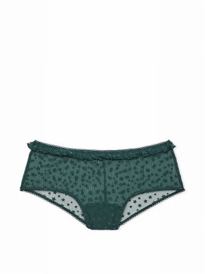 Deep Green Victoria Secret Forest Cheeky Star Chaser Lace Underwear | OZBQV6219