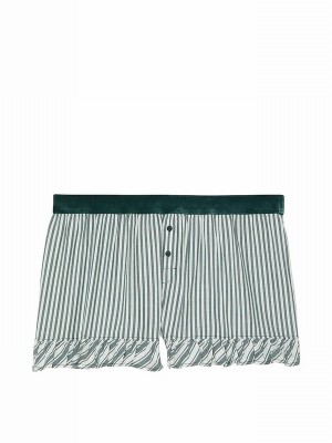 Deep Green / Stripes Victoria Secret Forest Nightwear | OLQPX5629