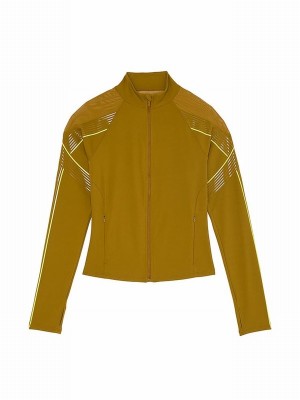 Green Victoria Secret Fern VSX Elevate™ Contour Jackets | QRENV8701