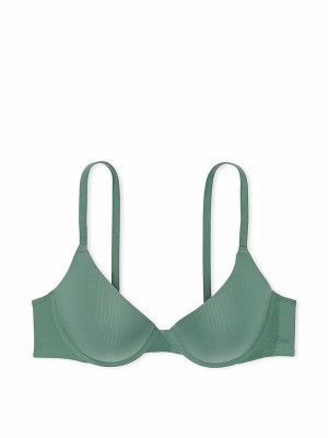Green Victoria Secret Fresh Forest Push Up Bras | IDMFU1482