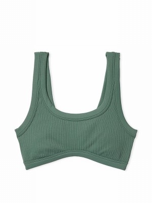 Green Victoria Secret Fresh Forest Seamless Low Impact Sports Bra | PUEKD4306