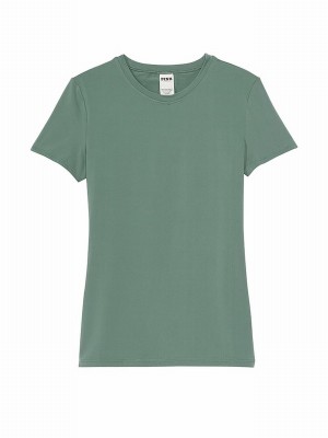 Green Victoria Secret Fresh Forest Soft Stretch T Shirts | AJRMT7328