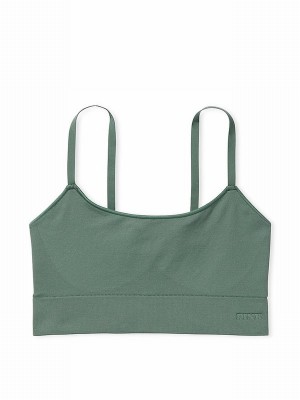 Green Victoria Secret Fresh Forest Sports Bra | KBMIL2468