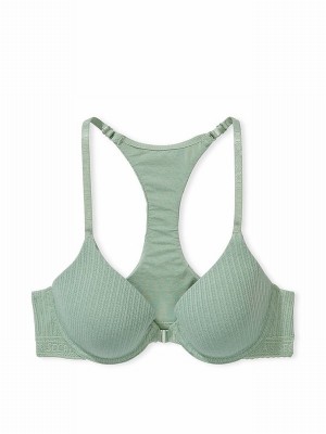 Green Victoria Secret Seasalt Rib Full Cup Push Up Bras | TCVQD1029