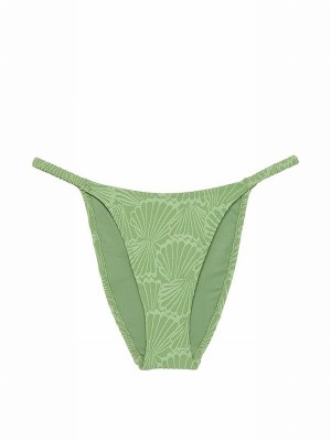 Green Victoria Secret Wild Grass Cheeky Bikini Bottom | REMCH6281