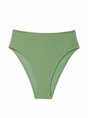 Green Victoria Secret Wild Grass High Waisted Bikini Bottom | NGEDF5108