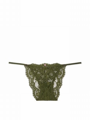 Green Victoria Secret Woodland Lace Bikini Underwear | MDICY3051