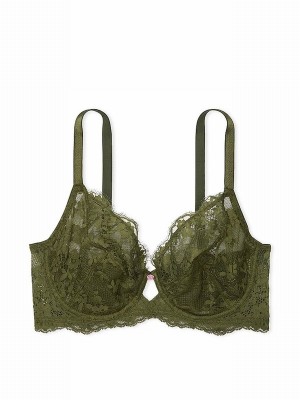 Green Victoria Secret Woodland Lace Full Cup Bras | TKMQR3820