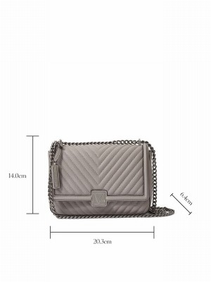Grey Victoria Secret Bucket Crossbody Bags | ZGVSX0596