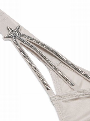 Grey Victoria Secret Delfinzilian Star Shine Underwear | MHWTL4627