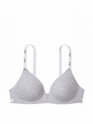 Grey Victoria Secret Heather Non WiPush Up Bras | CMRVA0958