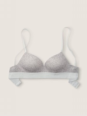 Grey Victoria Secret Heather Non WiPush Up Bras | NMOQT1798