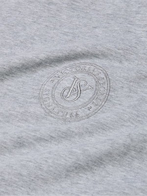 Grey Victoria Secret Heather Tartan Plaid Long Sleeve Flannel Nightwear | LMOBF3546