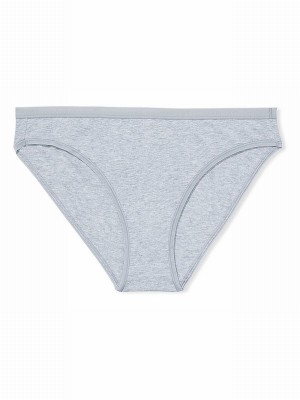 Grey Victoria Secret Medium Heather Bikini Underwear | AYUMJ4516