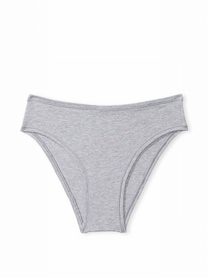 Grey Victoria Secret Medium Heather Cheeky Cotton Cheeky Underwear | JXEQW7251