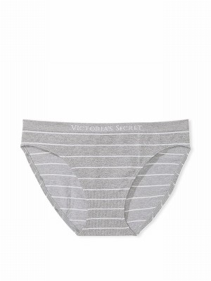 Grey Victoria Secret Medium Heather Logo Bikini Underwear | SIAKZ9473