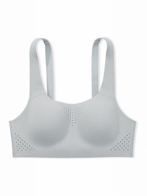 Grey Victoria Secret Starstruck Back Close VSX Featherweight™ Max High Support Sports Bra | GWHSV6381