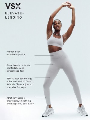 Grey Victoria Secret Starstruck Full Length VSX Elevate™ Leggings | GIJRM7201