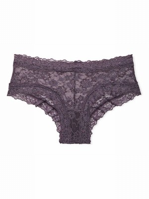 Grey Victoria Secret Tornado Sequins Cheeky Underwear | STLFC8162