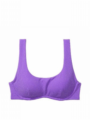 Lavender / Purple Victoria Secret Luscious Padded Bikini Top | SQGWU7892