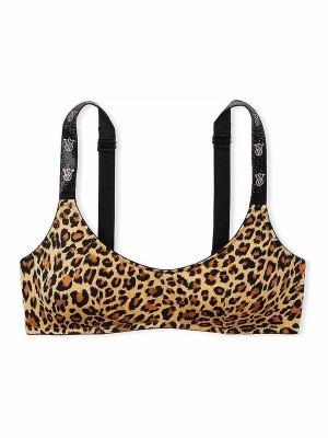 Leopard / Brown Victoria Secret Smooth Shine Straplette Bras | NXYHO1960