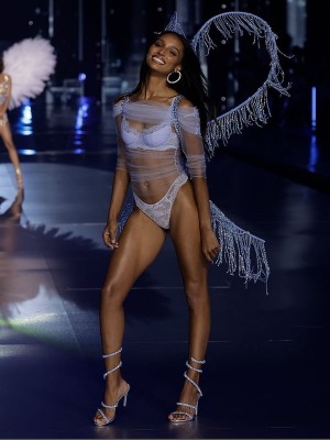 Light Blue Victoria Secret Lace Lightly Lined Balcony Bras | WQPHG3190