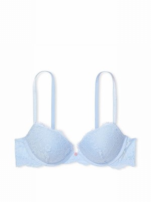 Light Blue Victoria Secret Lace Push Up Bras | TYVXA4870