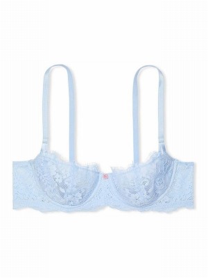 Light Blue Victoria Secret Lace Unlined Balcony Bras | XOINJ1920