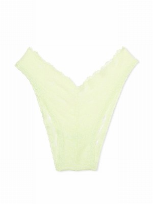 Light Green / Cream / Green Victoria Secret Lime Cream Lacezilian Underwear | DFJUA1372