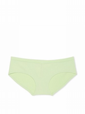 Light Green / Cream / Green / Blue Victoria Secret Lime Cream Denim Hipster Underwear | SKZVQ3285