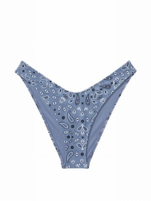 Navy / Blue Victoria Secret Midnight Bandanazilian Bikini Bottom | PUGVR9028