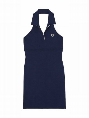 Navy / Blue Victoria Secret Midnight Polo Halter Dress | IONPK2489