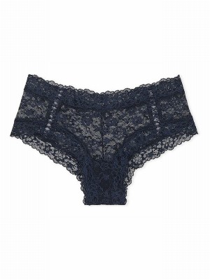 Navy / Blue Victoria Secret Noir Cheeky Underwear | FQJPZ5467