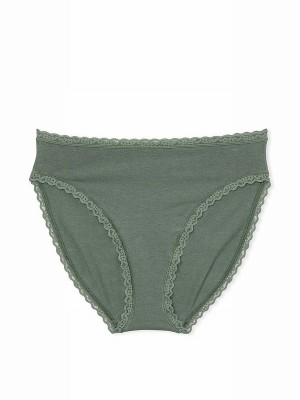 Olive / Green Victoria Secret Faded Sage Brief Underwear | HSWCD3041