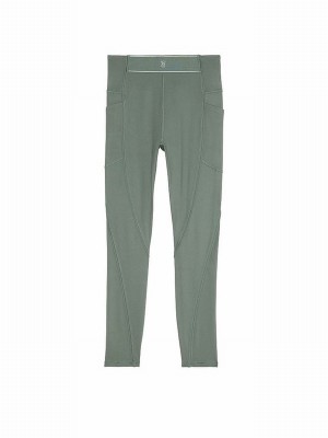 Olive / Green Victoria Secret Faded Sage Essential Fine Line Leggings | JMNSY9835
