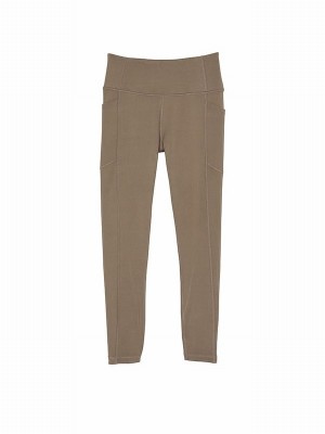 Olive / Green Victoria Secret Terra 7/8 Length VS Essential Pocket Leggings | JQBTK4236