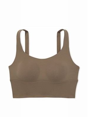 Olive / Green Victoria Secret Terra Cross Back Mesh Bras | BAMCQ8392