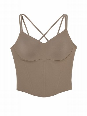Olive / Green Victoria Secret Terra VS Elevate Corset Tops | KBUCS9465