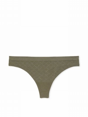 Olive / Green Victoria Secret Thong Underwear | DOPTM5304