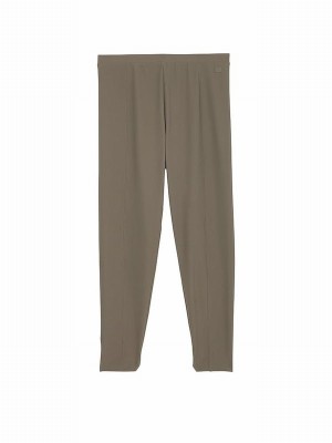 Olive / Green Victoria Secret VSX Rib Leggings | XLWUR6703