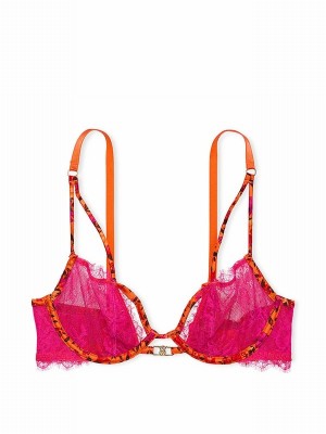 Orange Victoria Secret Island Vibes Orange Low Cut Demi Bras | VZKGU4179