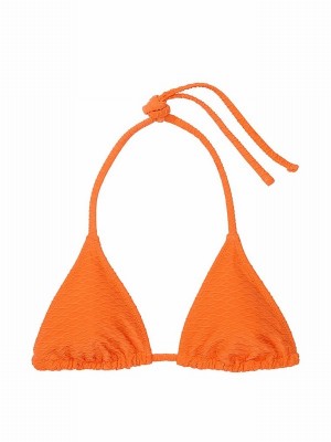 Orange Victoria Secret Sunset Orange Fishnet Triangle Bikini Top | LSJYH5028