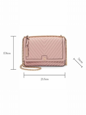 Pink Victoria Secret Bucket Crossbody Bags | EHCXV3697
