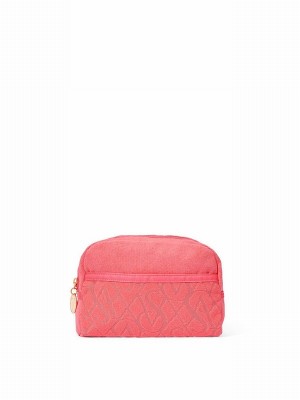Pink Victoria Secret Cocktail Terry Makeup Bag | RIXUE4286