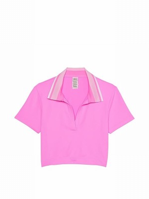 Pink Victoria Secret Lola Polo T Shirts | FOINB7623