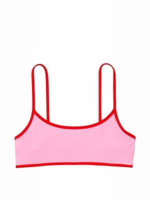 Pink Victoria Secret Love Frankies St. Augustine Bikini Top | INDLW8723
